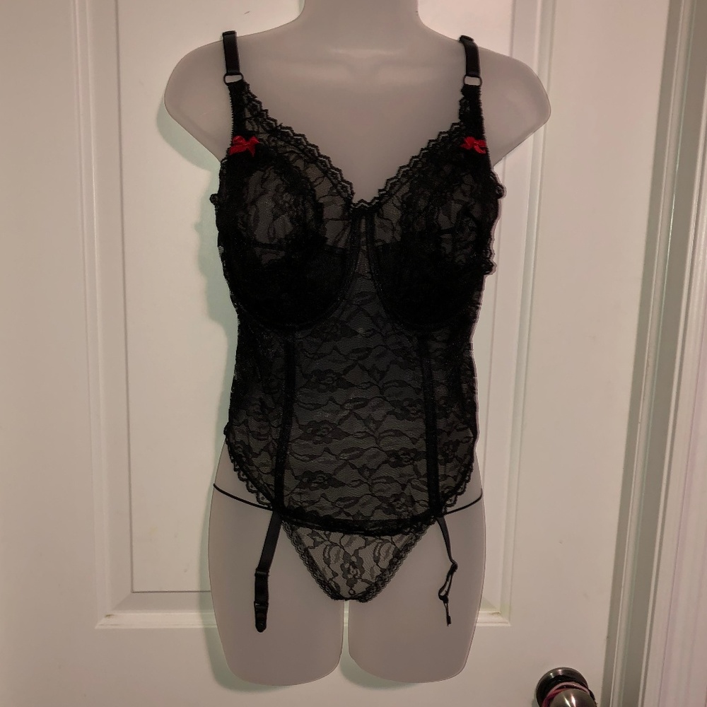 Vintage Fredericks of Hollywood 2 piece Bustier